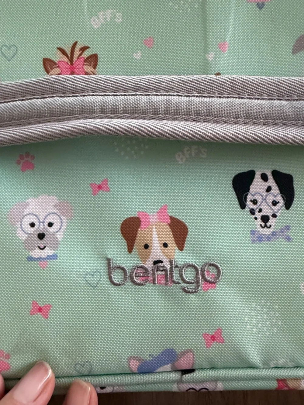 Bentgo Girls Mint Colored Backpack and Lunchbox set